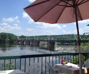 Delaware River View from Restaurant Patio